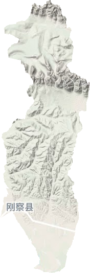 沙柳河鎮地形圖