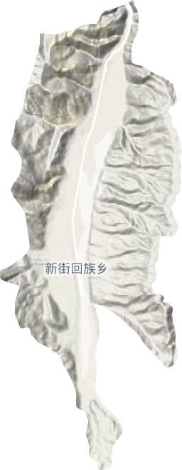 新街回族鄉(xiāng)地形圖