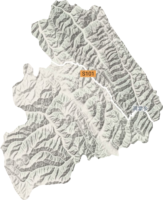 滿掌鄉地形圖
