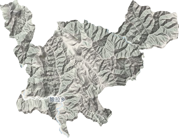 娘拉鄉地形圖