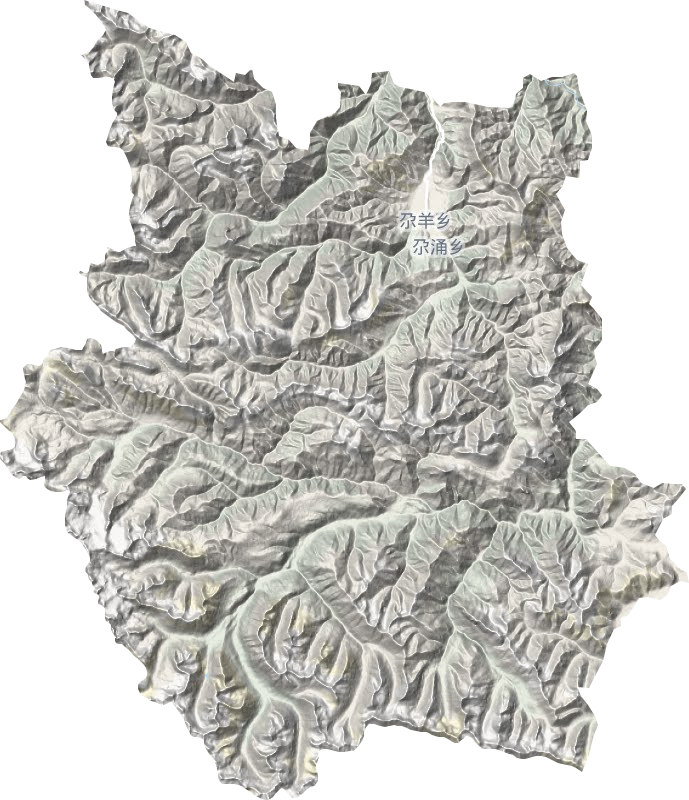 尕羊鄉(xiāng)地形圖