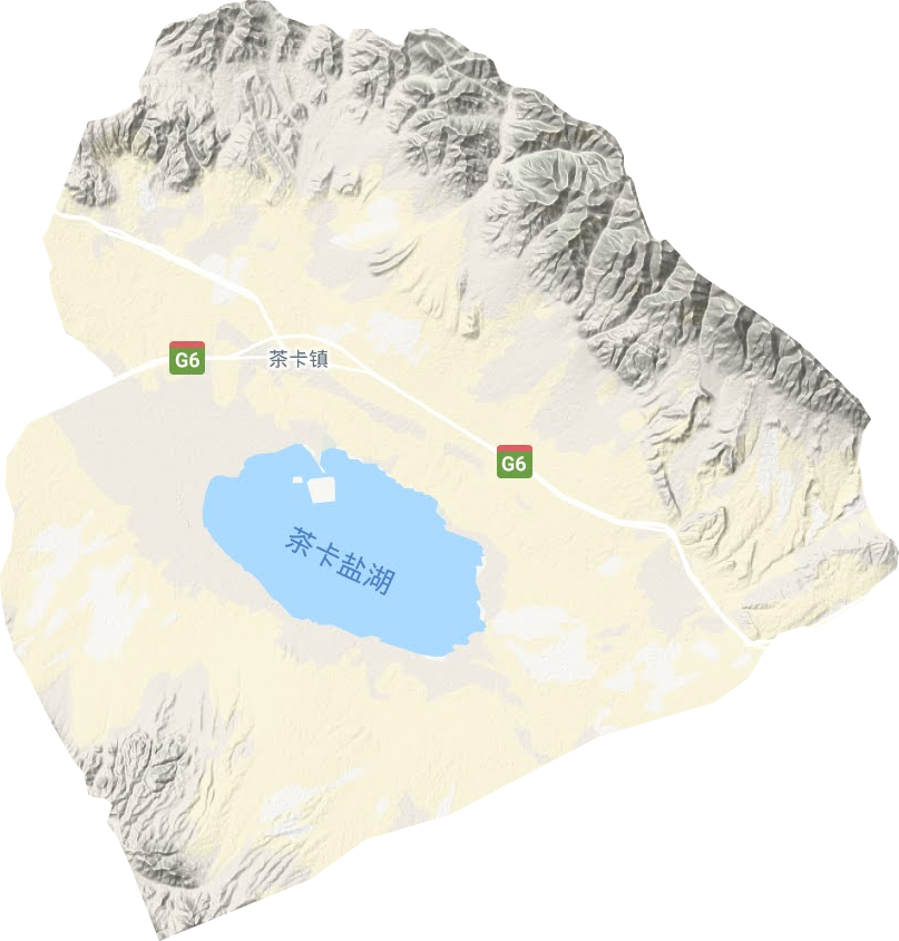 茶卡鎮地形圖