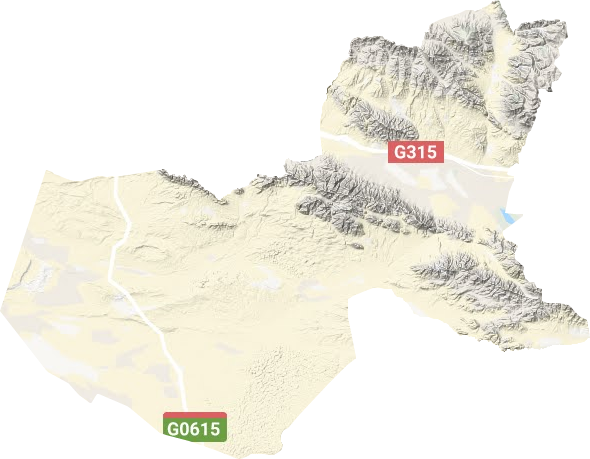 柯柯鎮地形圖