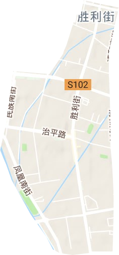 勝利街街道地形圖