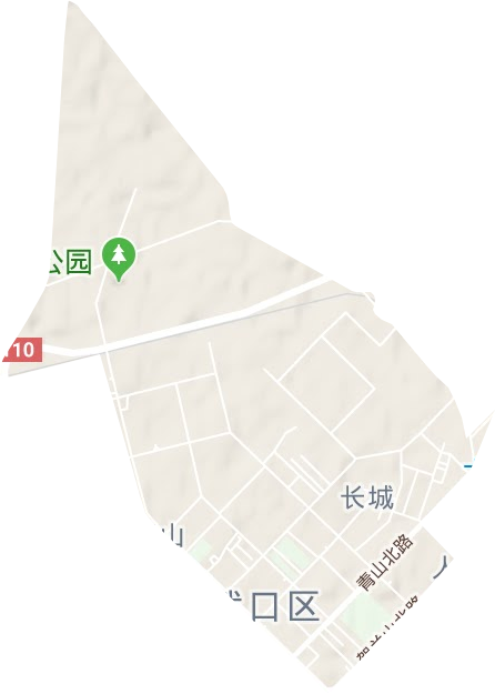 長城街道地形圖