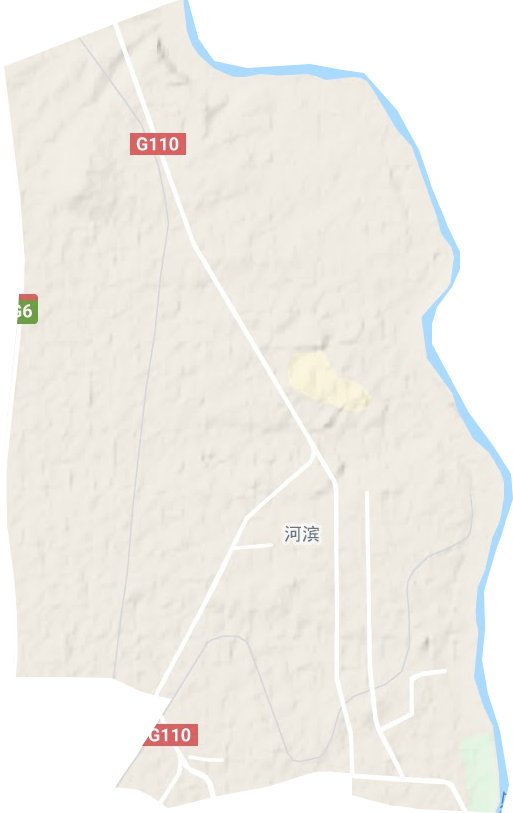 河濱街道地形圖