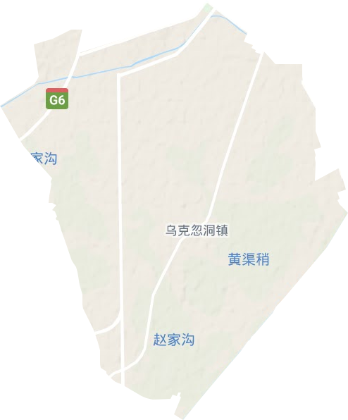 尾閘鎮(zhèn)地形圖