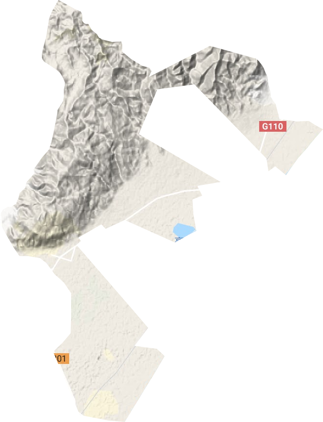 簡泉農(nóng)場地形圖