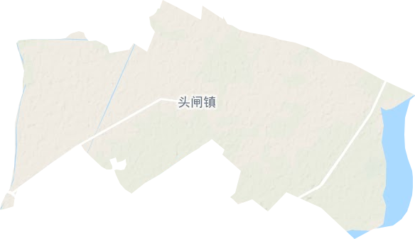 頭閘鎮地形圖