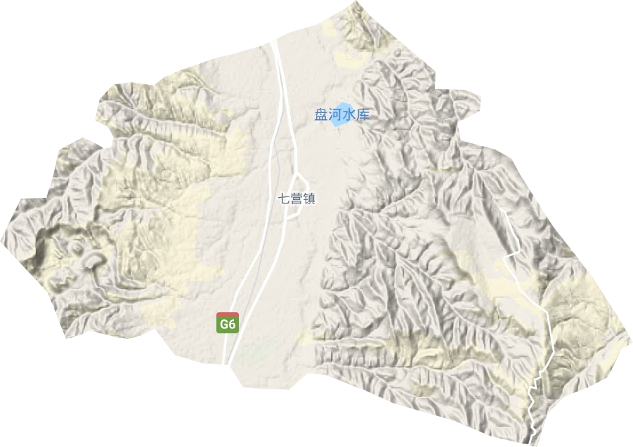 七營鎮(zhèn)地形圖