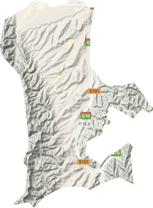 開城鄉地形圖