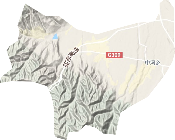 中河鄉地形圖
