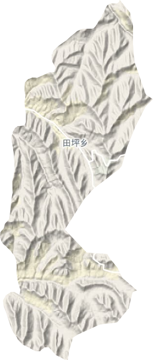 田坪鄉地形圖
