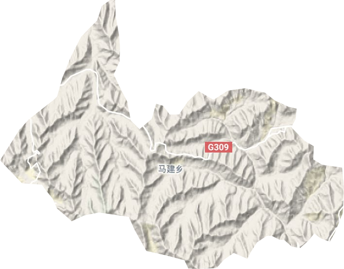 馬建鄉地形圖