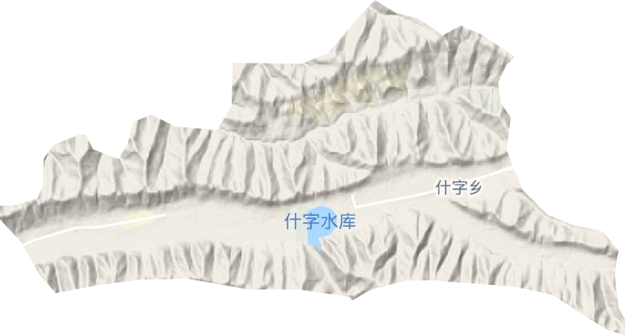 什字鄉地形圖
