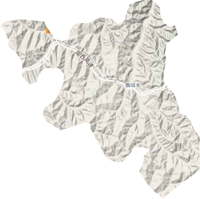偏城鄉地形圖