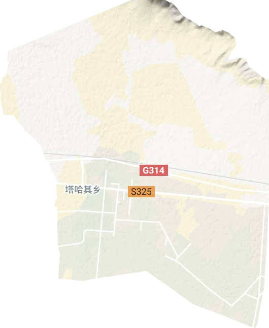 塔哈其鄉地形圖