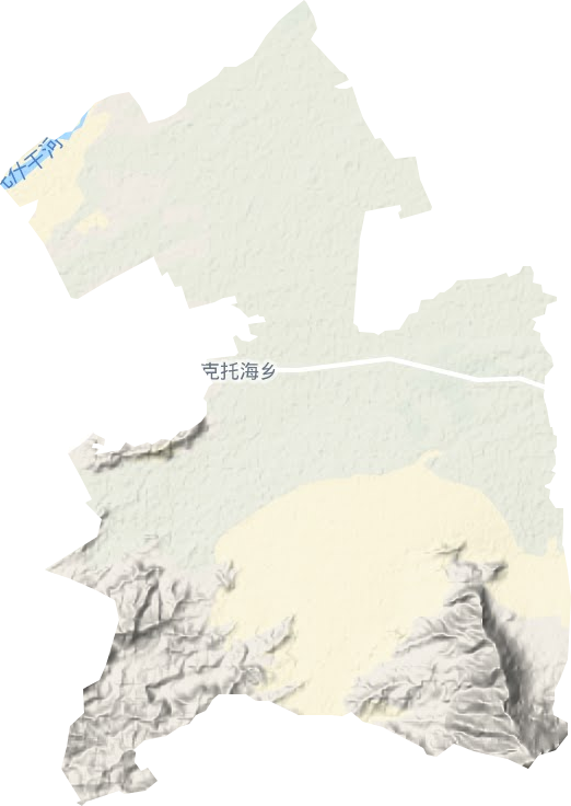 阿克托海鄉(xiāng)地形圖