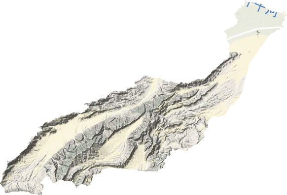 阿恰塔格鄉地形圖