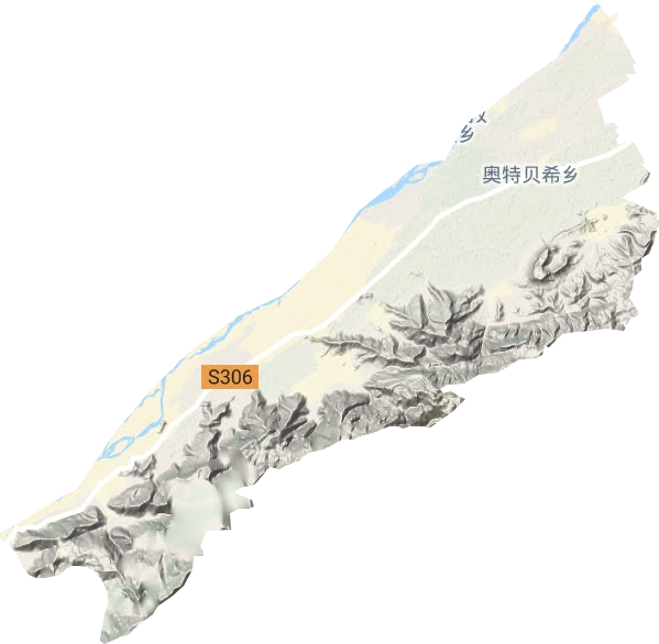 奧特貝希鄉地形圖