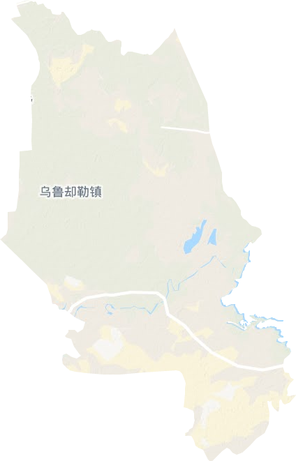 烏魯卻勒鎮地形圖