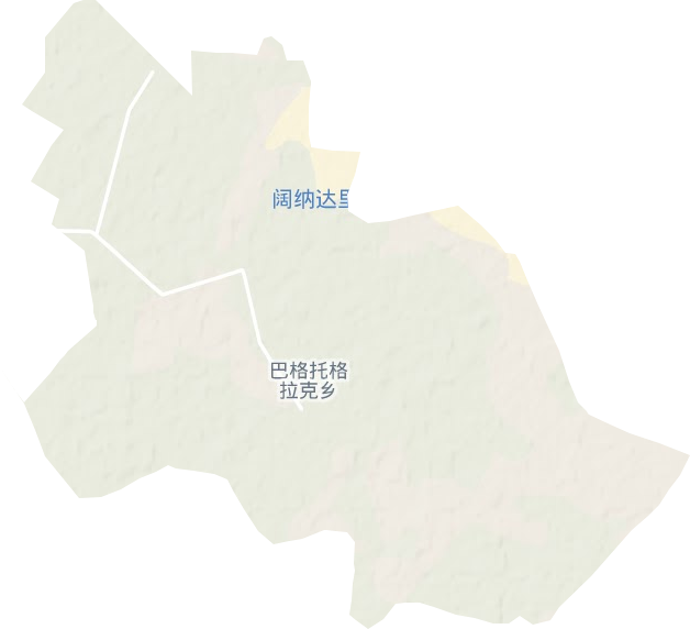 巴格托格拉克鄉地形圖