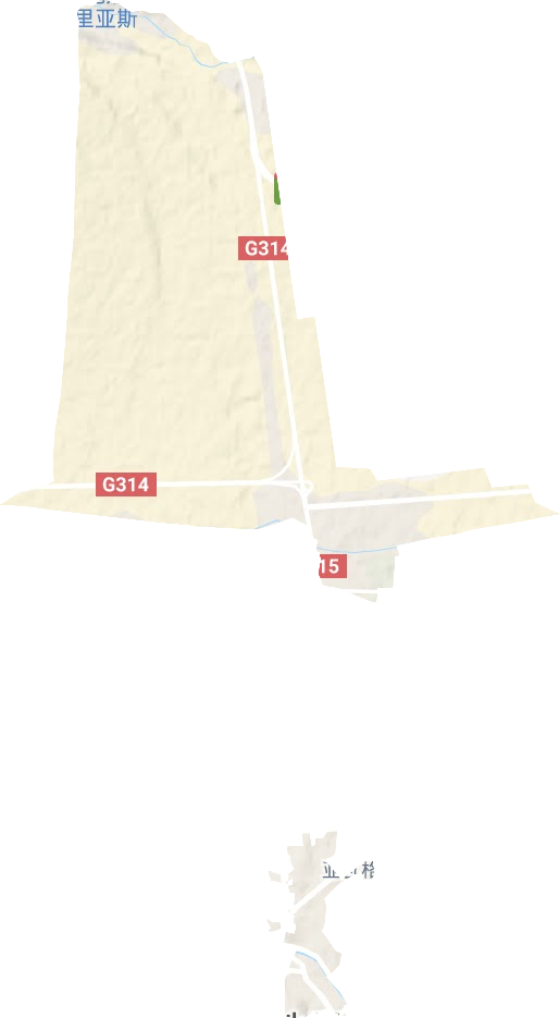 亞瓦格街道地形圖