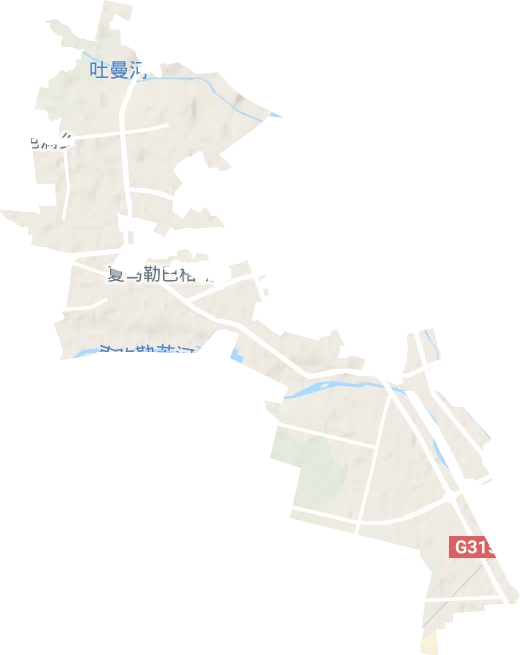 夏馬勒巴格鎮(zhèn)地形圖