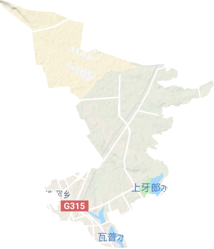 浩罕鄉地形圖
