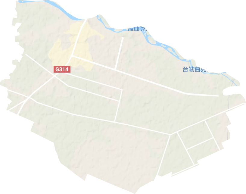 吾庫薩克鎮地形圖