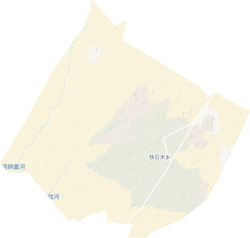 鐵日木鄉地形圖