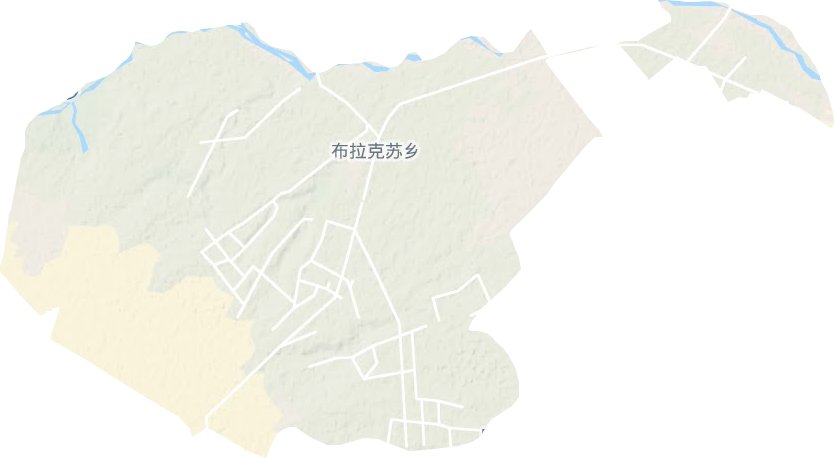 布拉克蘇鄉地形圖