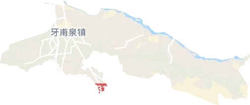 牙甫泉鎮地形圖