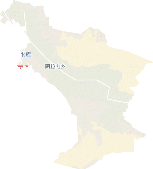 阿拉力鄉地形圖