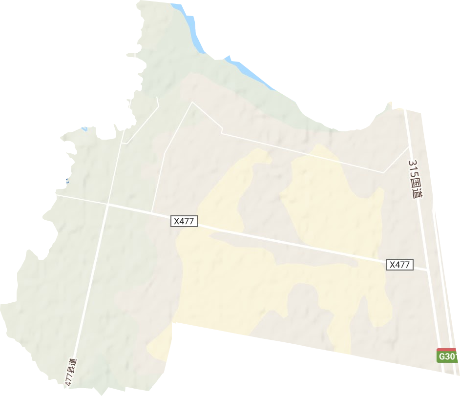 兵團東風農場地形圖