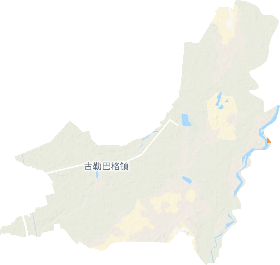 古勒巴格鄉地形圖