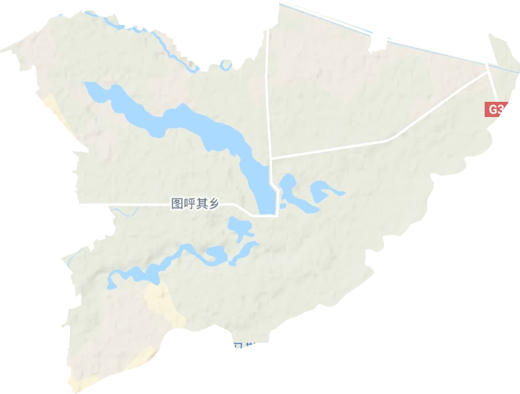 圖呼其鄉地形圖