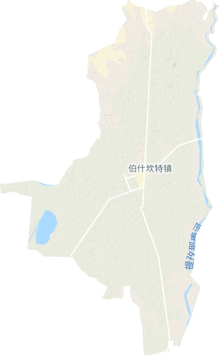 白什坎特鎮地形圖