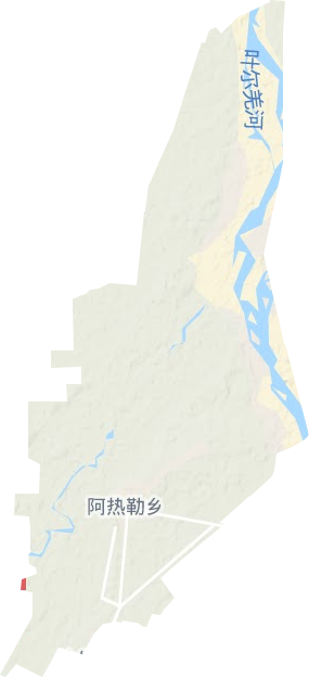 阿熱勒鄉地形圖