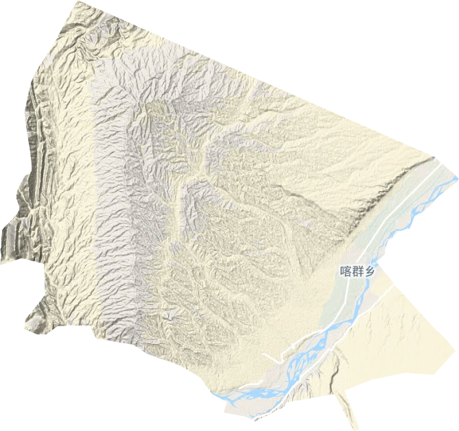 喀群鄉(xiāng)地形圖