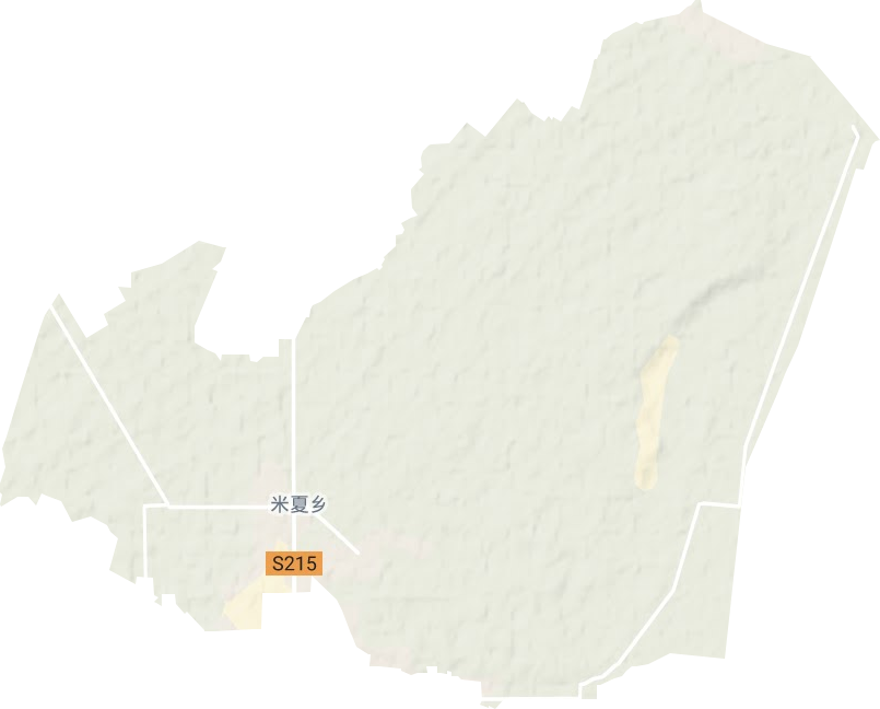 米夏鄉(xiāng)地形圖