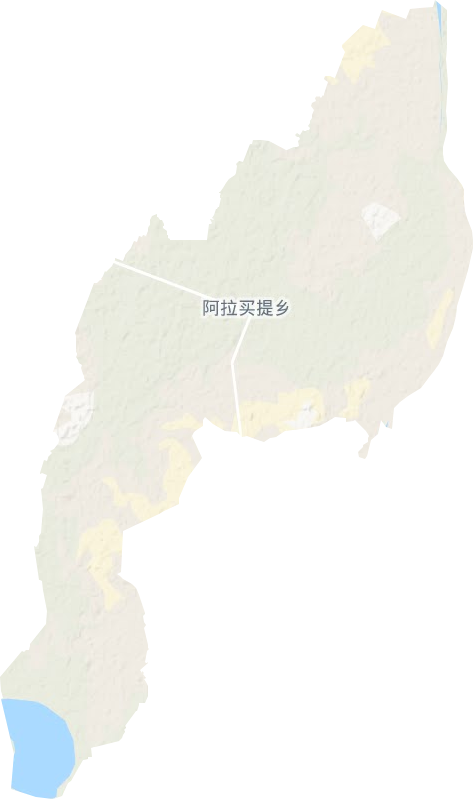 阿拉買提鄉地形圖