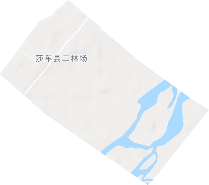 莎車縣國營二林場地形圖