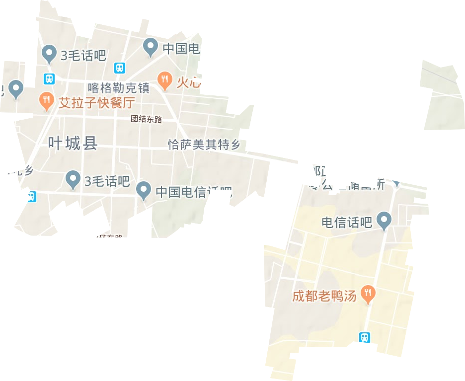 喀格勒克鎮(zhèn)地形圖
