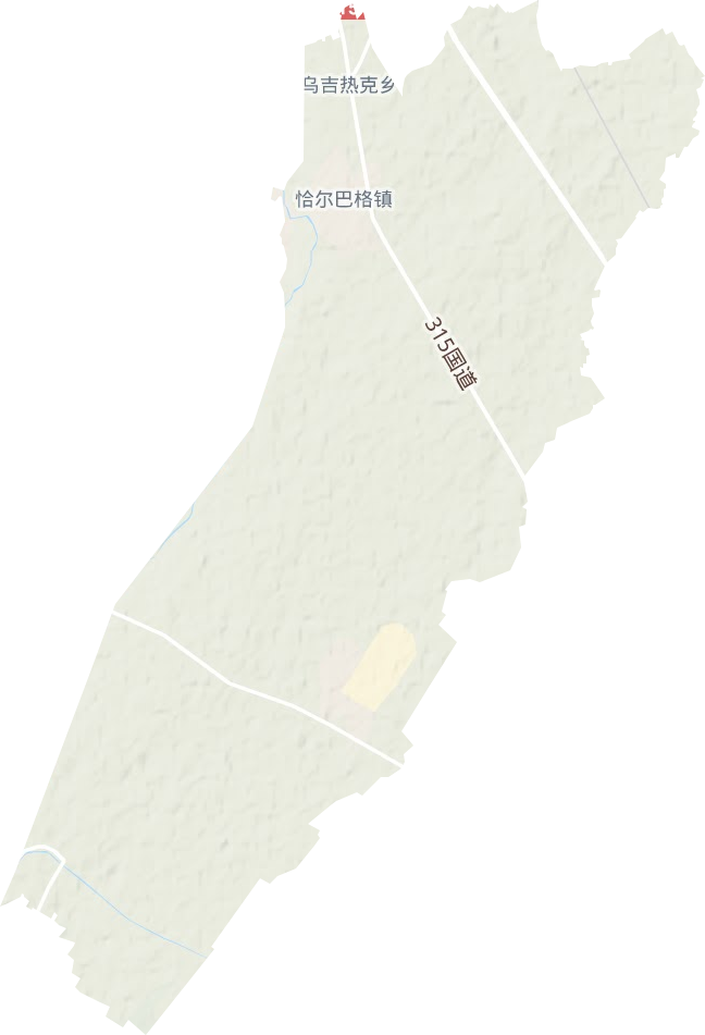 恰爾巴格鎮地形圖