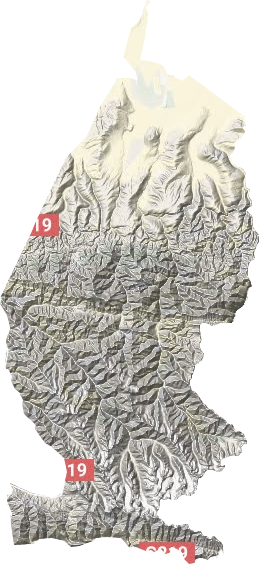 烏夏巴什鎮(zhèn)地形圖