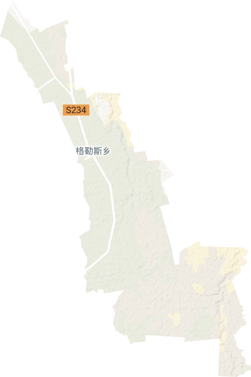 江格勒斯鄉地形圖