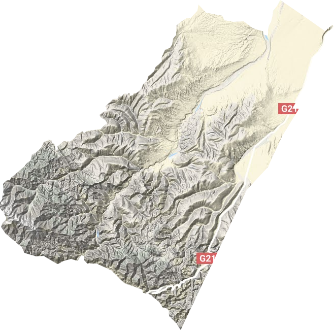 柯克亞鄉(xiāng)地形圖