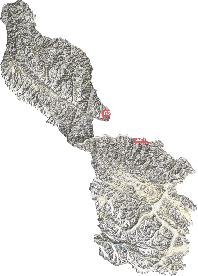 西合休鄉地形圖