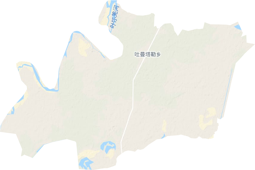 吐曼塔勒鄉地形圖